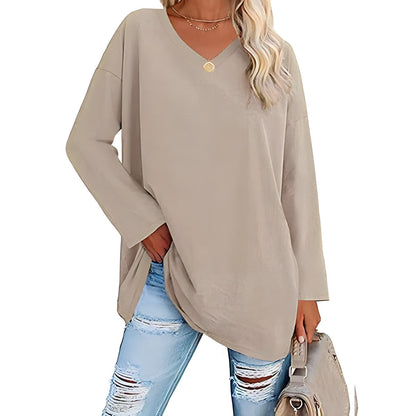Rosalba™ Comfortable blouse with a neckline