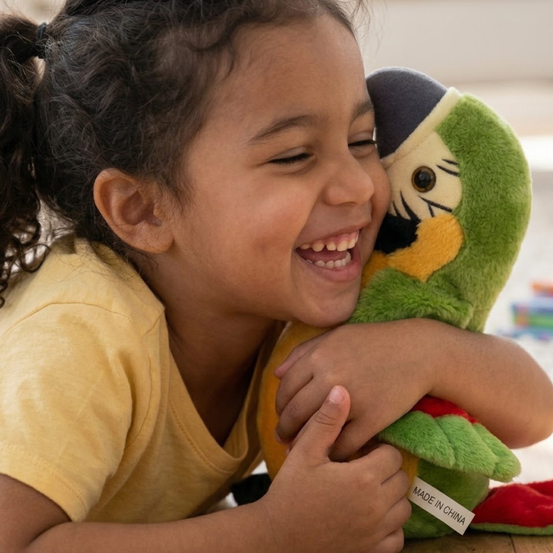 Sprechender Papagei Kinder | Interaktives Plüsch Tier