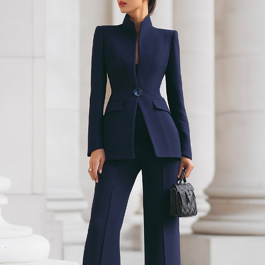 Dames Blazer Broekpak Tweedelig Set