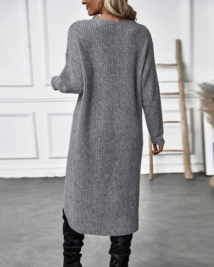 Kiara™ | Long, Simple Knit Dress for Women