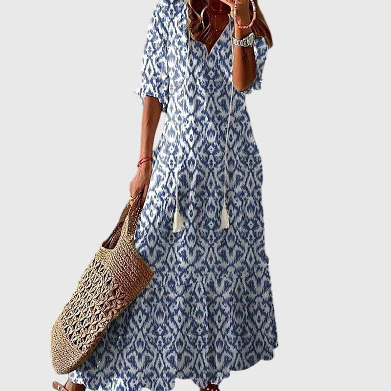 Boho-Vintage-Sommerkleid für Damen