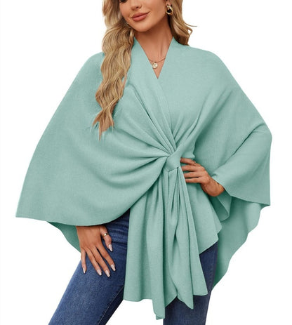 50% OFF | Soft, elegant shawl poncho for cozy, chic layering