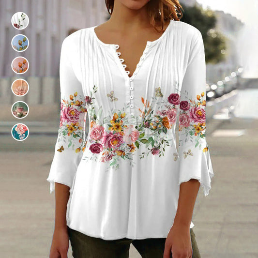 Devika - Floral Print Blouse