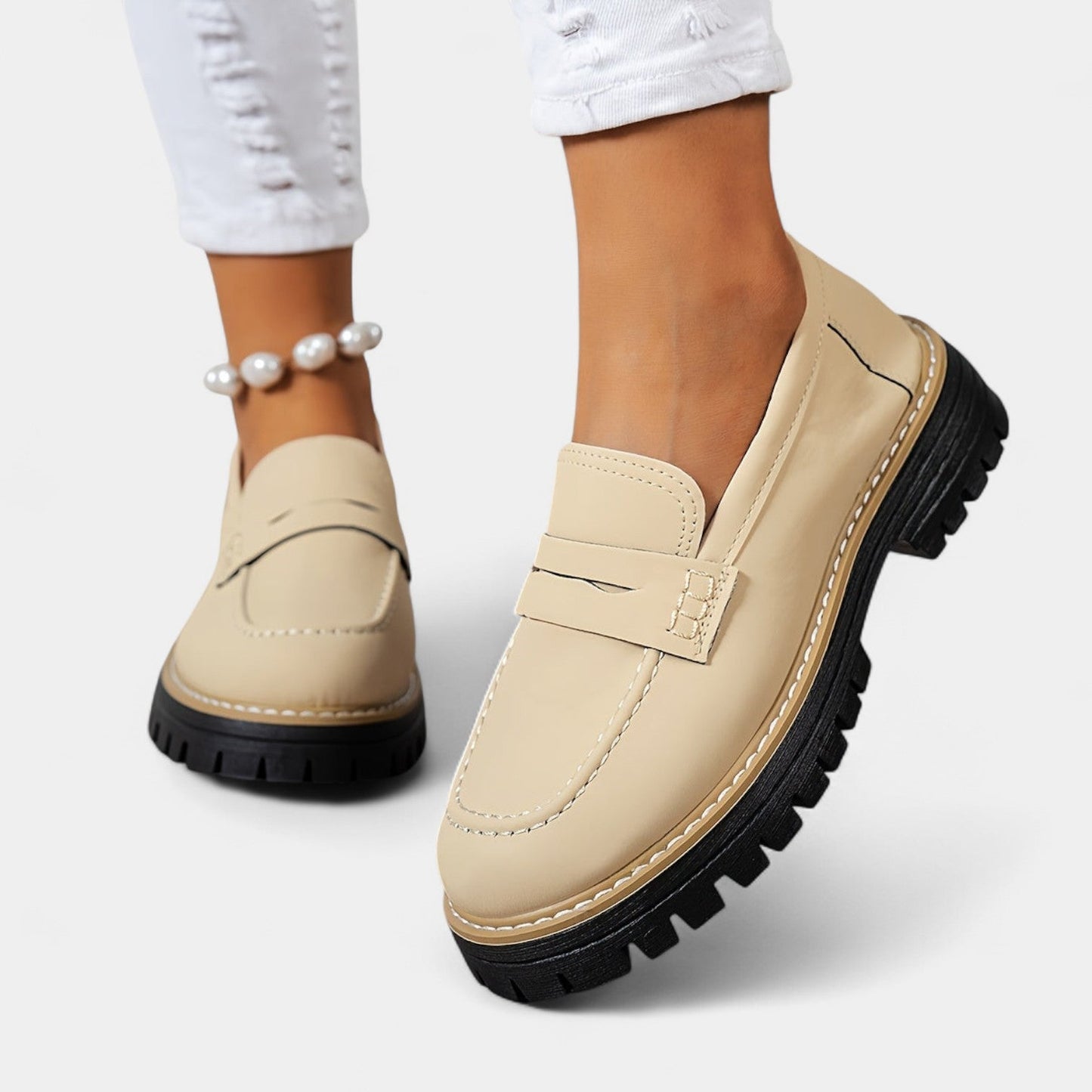 Michaela – Mocasines con suela gruesa