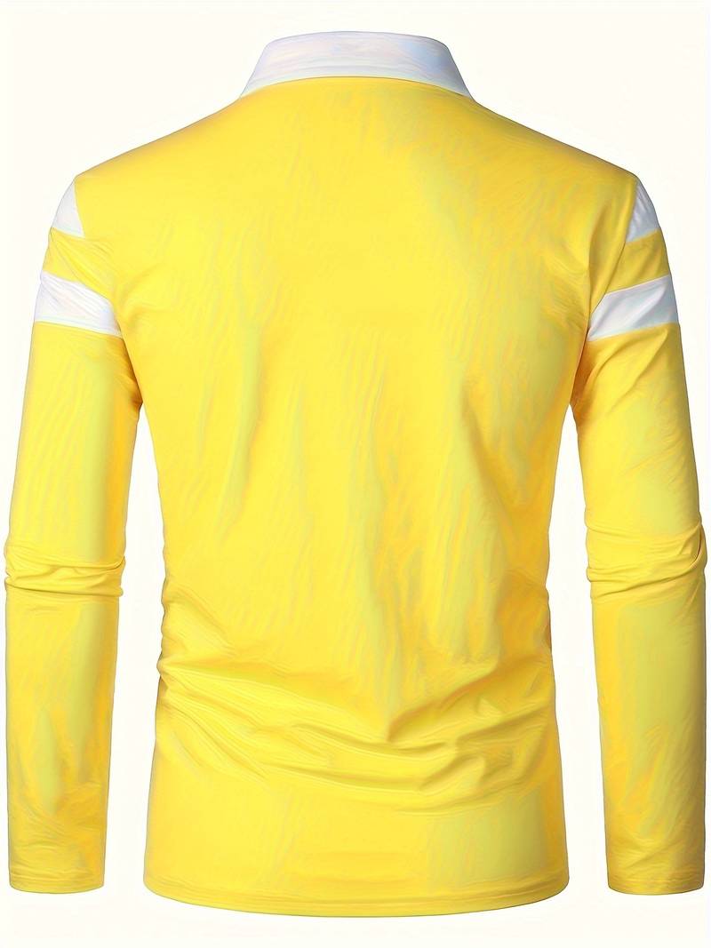 Harrison – Long-Sleeved Polo Shirt with Zipper | Men's Stylish Casual Polo Shirt