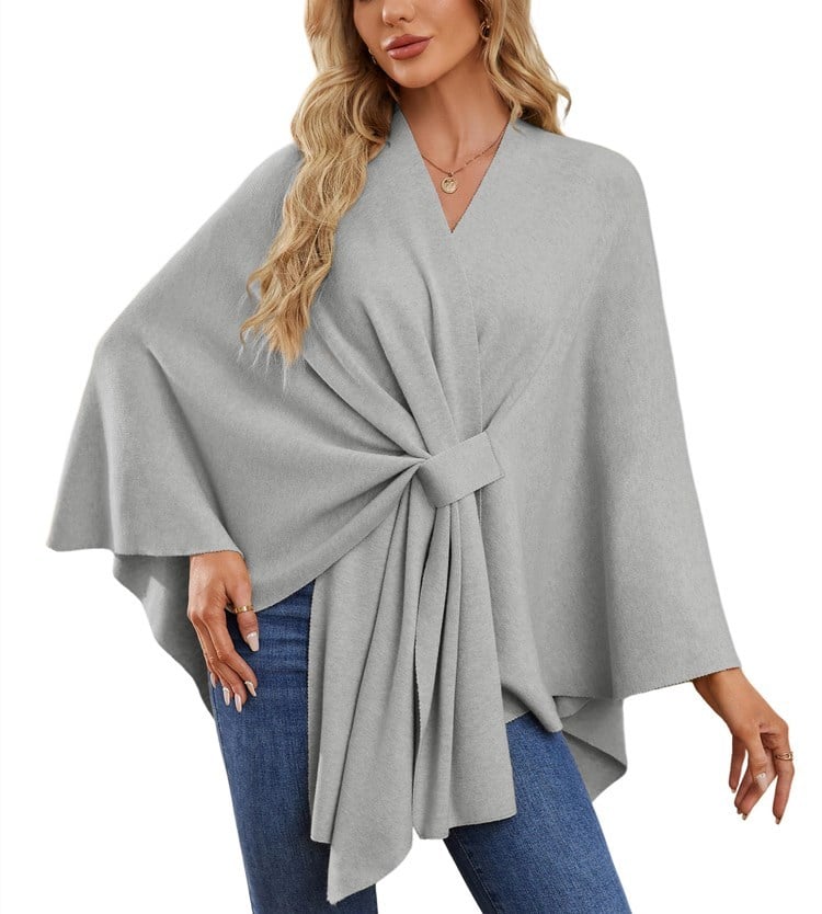 50% OFF | Soft, elegant shawl poncho for cozy, chic layering