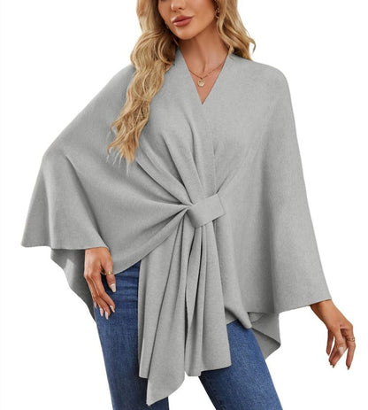 50% OFF | Soft, elegant shawl poncho for cozy, chic layering