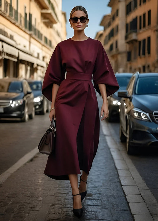 Flowy Belted Maxi Dress | Aurora | Relaxed Elegance