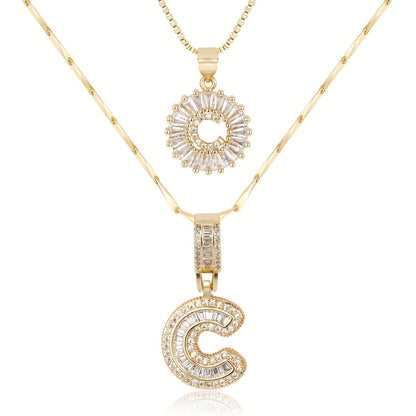 GemLetter Ketting - Initiaal Hanger met Luxe Glans