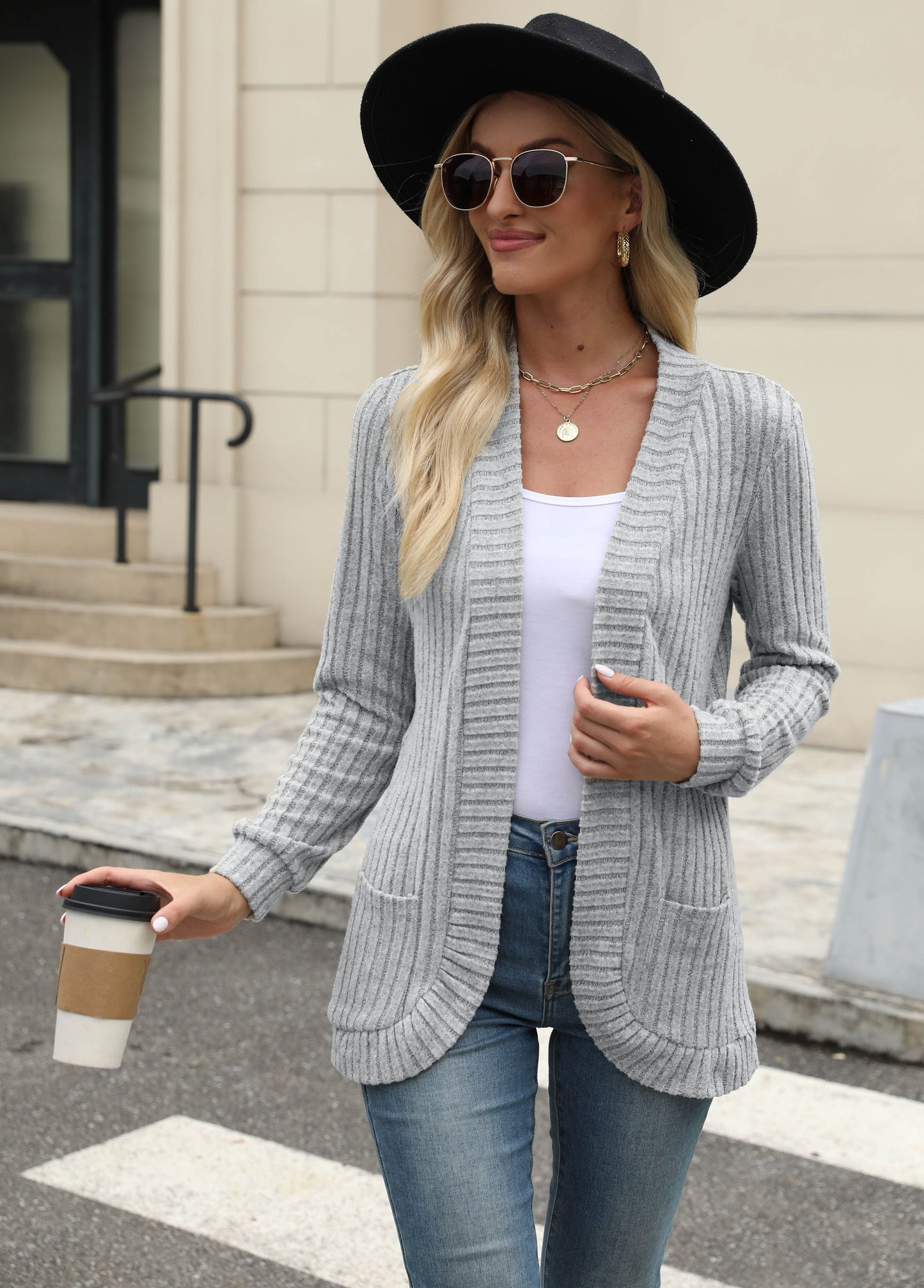 Veloura Edge™ Ribbed Pocket Top