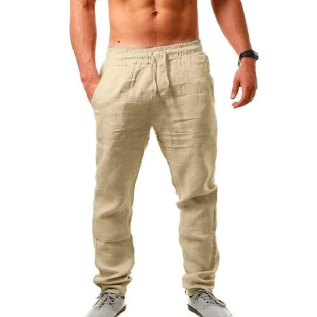 Bequeme und atmungsaktive Stoffhose