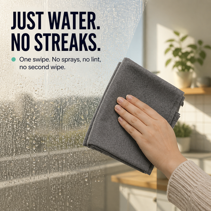 LumaClean™ — Clean Glass, Mirrors & Car Windows Streaklessly with Only Water