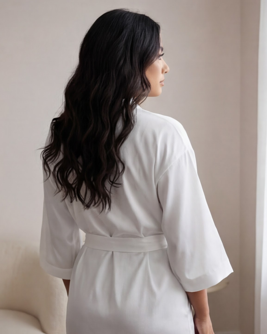 Women’s Satin Bridal Party Kimono Robe – Elegant Silk Bridesmaid and Bride Robe