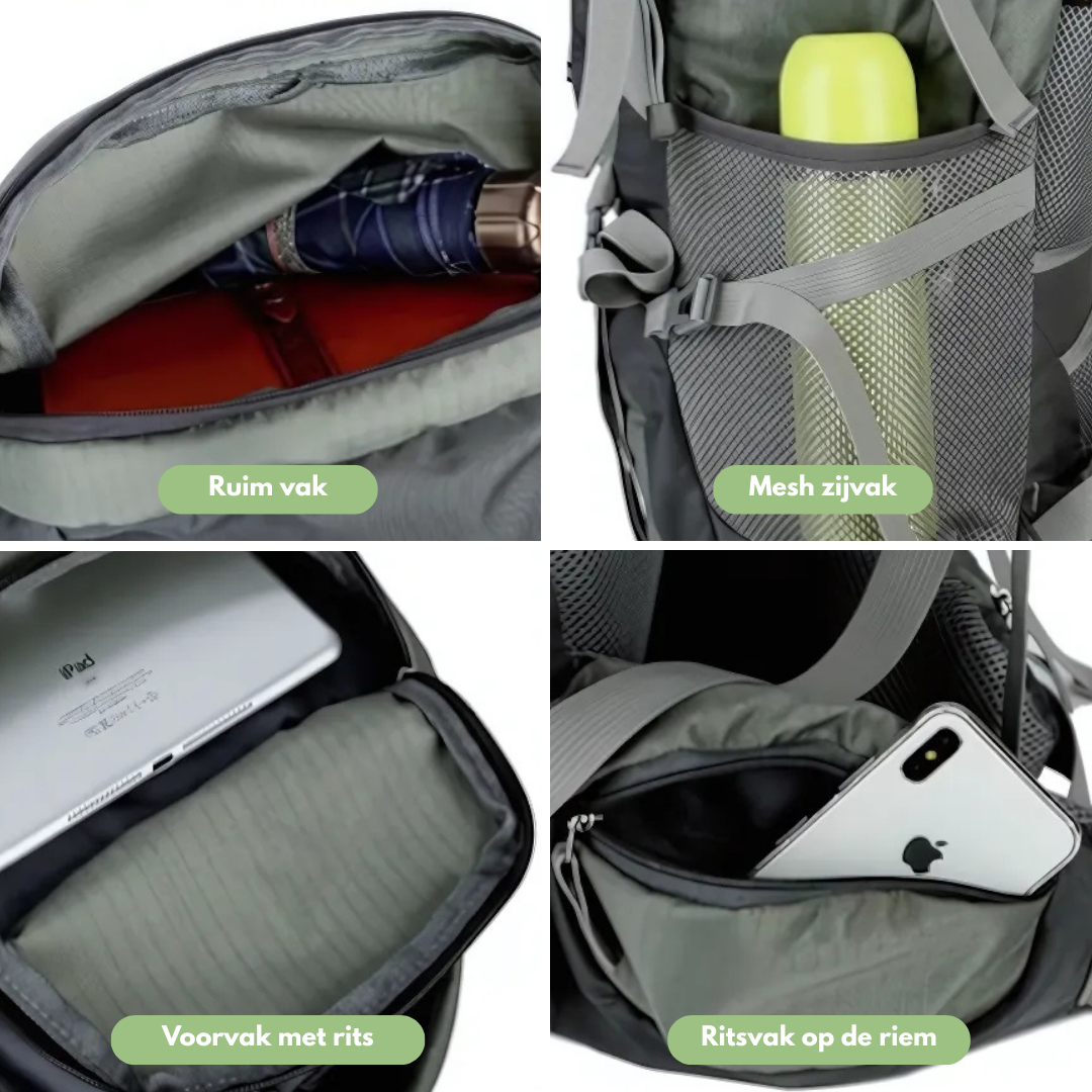 OutdoorHaven Backpack 75L - Waterdicht - Trekkingrugzak