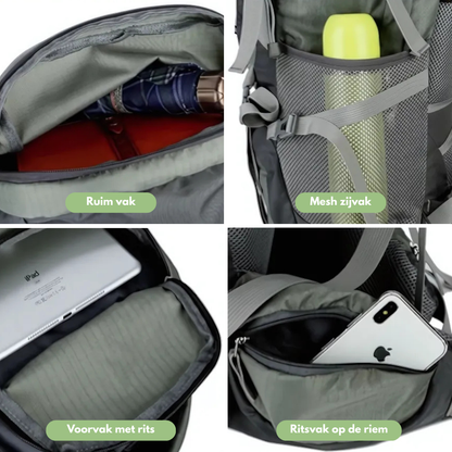 OutdoorHaven Backpack 75L - Waterdicht - Trekkingrugzak