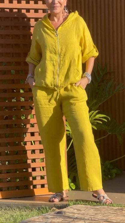 Renira – Linen Cotton Zip Set