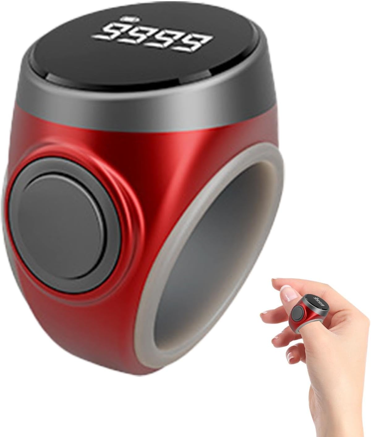 4-stellig aufladbarer digitaler Fingerzähler-Ring (1+1 GRATIS) – Calmero