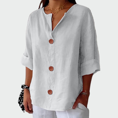 Kasdienė blusa su tekstūra