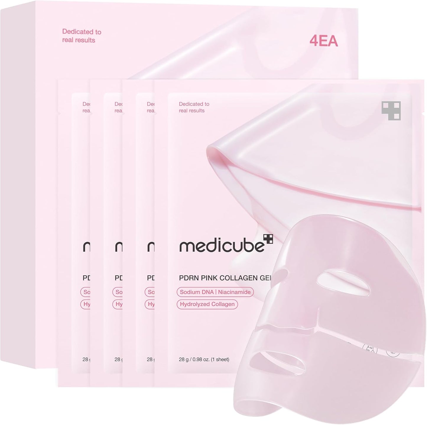 Medicube Salmon DNA PDRN Pink Collagen Gel Mask (4 Pack)