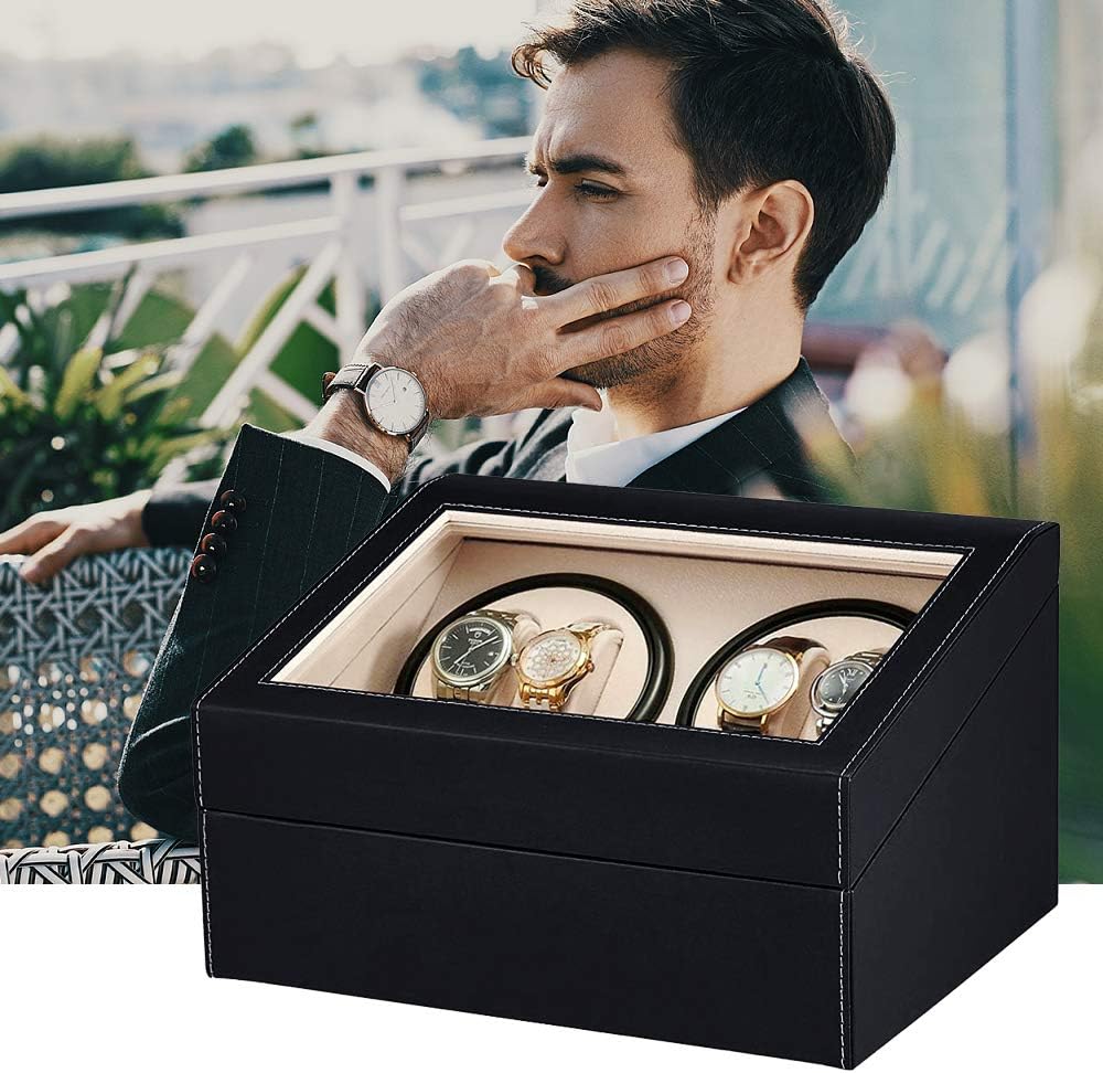 FörvarBillon® Quad - The Only Watch Winder with Ultra Silent (<5dB) Bi-Directional Japanese Motors | Designed by JesseVance Milan