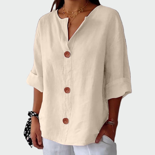 Kasdienė blusa su tekstūra