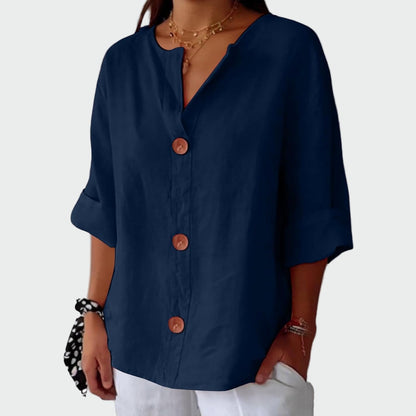 Kasdienė blusa su tekstūra