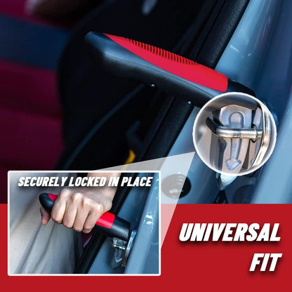 CarCane® - Made in the USA by JesseVance NY: Portable Safety Door Handle Bar with Flashlight, Seatbelt Cutter, & Window Breaker