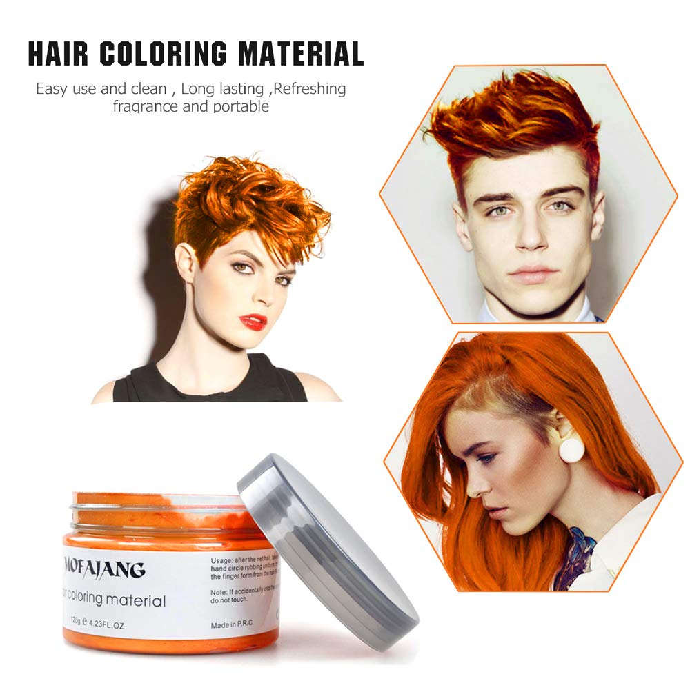 Mofajang® by JesseVance Manhattan: The Only Colored Hair Wax Styling Pomade with Bold Colors, Strong Hold, Simple Style, No Risk, & No Commitment