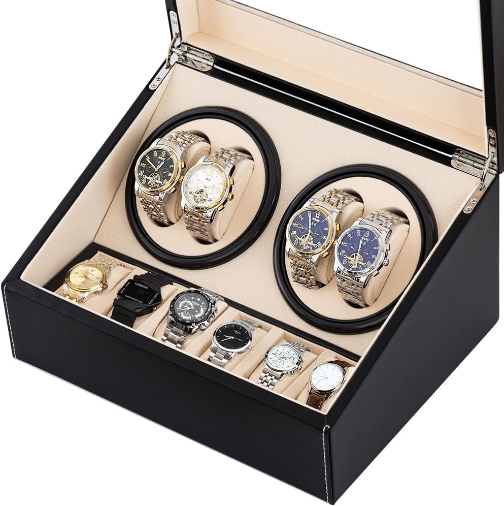 FörvarBillon® Quad - The Only Watch Winder with Ultra Silent (<5dB) Bi-Directional Japanese Motors | Designed by JesseVance Milan