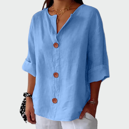 Kasdienė blusa su tekstūra
