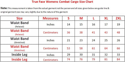 True Face Ladies Trousers Fleece Womens Joggers Cargo Combat Jogging Bottoms Casual Elasticated Women Sweatpants with Pockets Tracksuit Pants