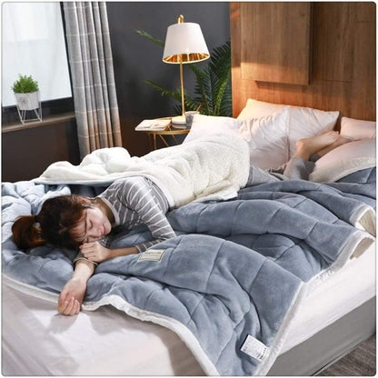 (OLD) Sherpa Fleece Dekbed Verzwaringsdeken – Zachte Deken Voor Stressvermindering & Diepe Rust