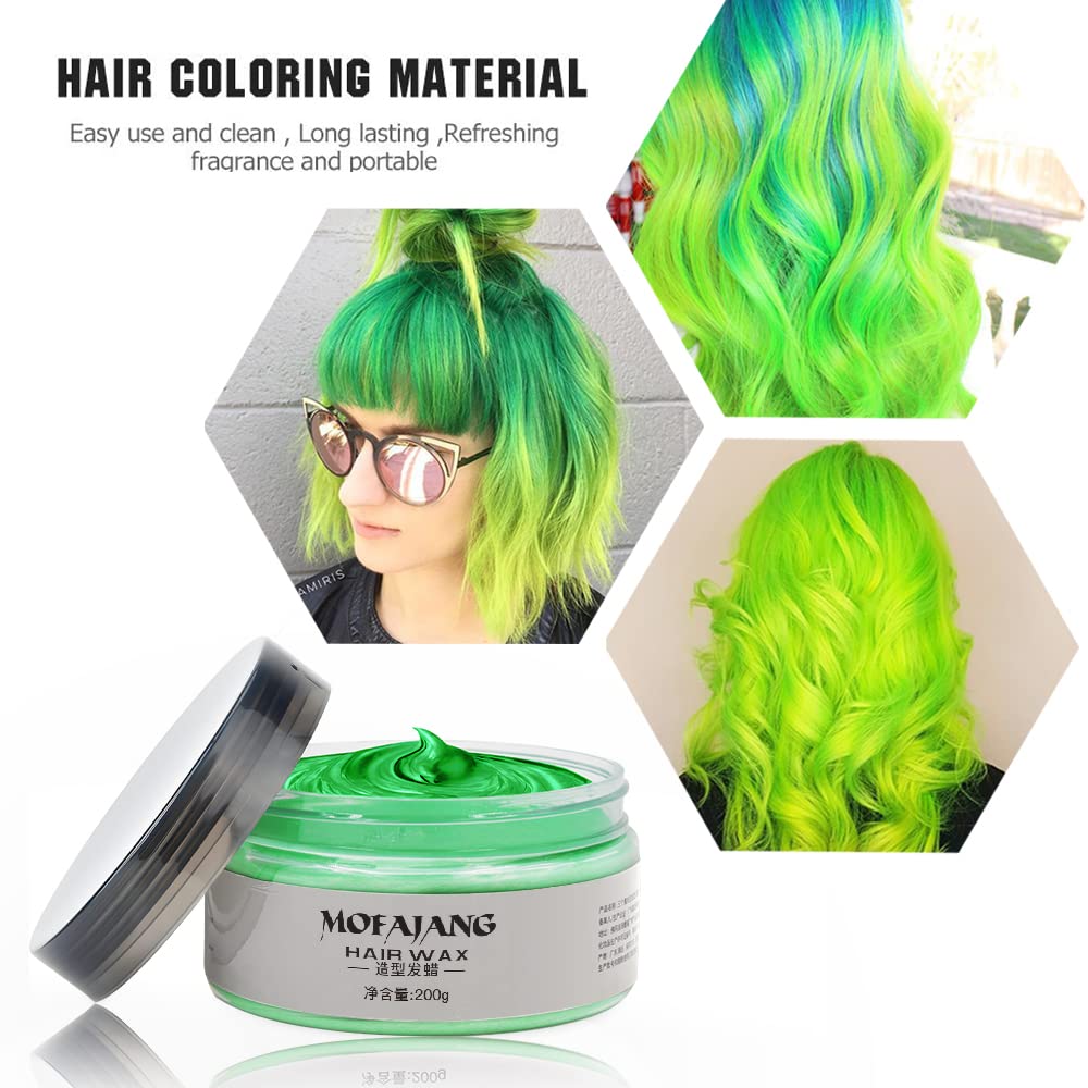 Mofajang® by JesseVance Manhattan: The Only Colored Hair Wax Styling Pomade with Bold Colors, Strong Hold, Simple Style, No Risk, & No Commitment