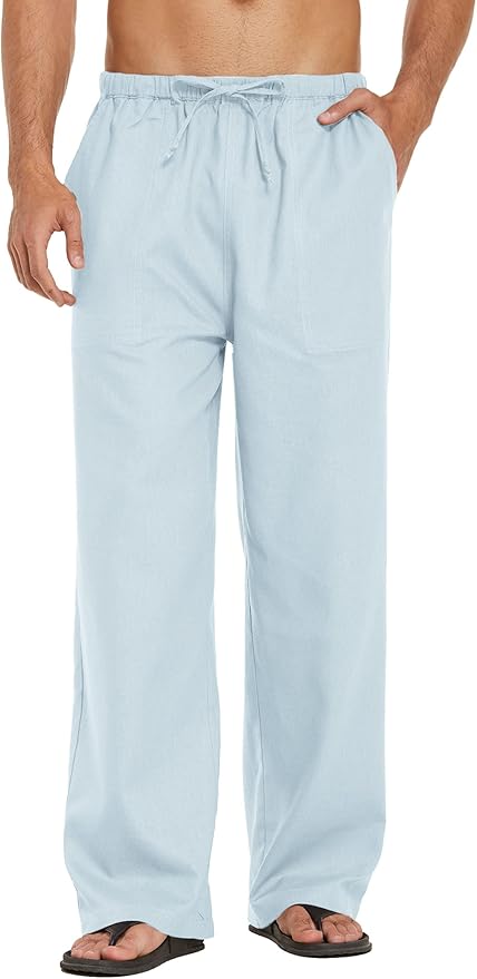 Comfortable linen-mix trousers