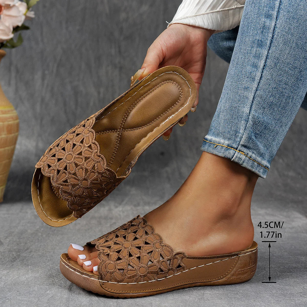 Stilvolle Netz-Sandalen für Damen