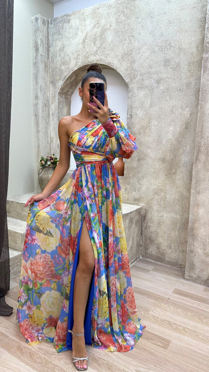 Whitney | Elegantiška ir lengva suknelė vienam peti vasaros renginiams
