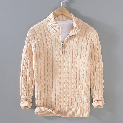 Men’s Knit Jumper – Soft Warm Crew Neck Sweater Comfortable Casual Smart Pullover