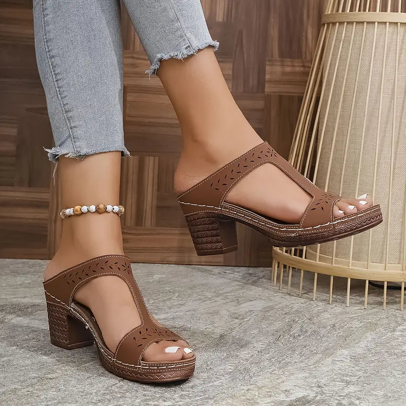Aeja | Orthopädische Sandalen mit Blockabsatz