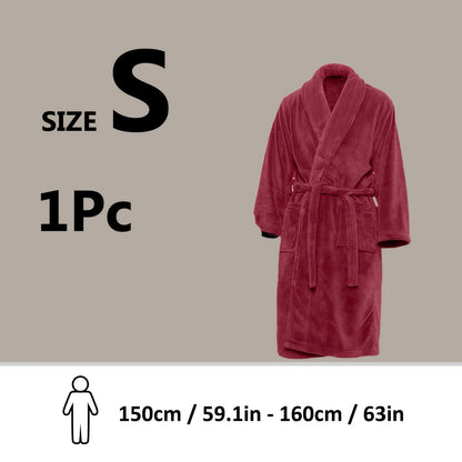 Luxe Unisex Coral Fleece Badjas – Ultra Zacht en Warm voor Jouw Comfort