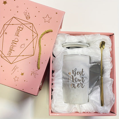 Moederdagcadeau | Marmeren Mokset met Gouden Opdruk – Het Perfecte Moederdagcadeau