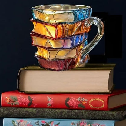 BuchBecher™ / Bemalte Buch-Tasse