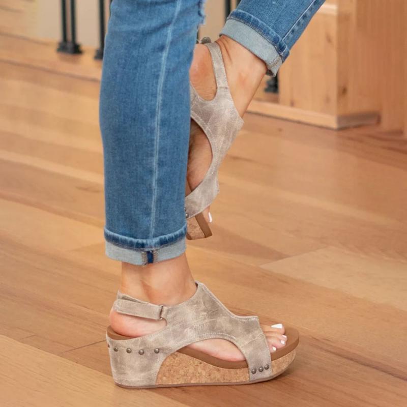Abigail | Women Spring Wedge sandals z Ankle Strap