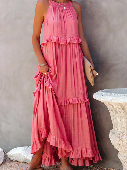 Coral - Vestido Longo