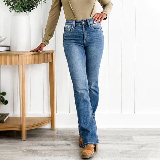 Isella | Formender Denim mit hohem Bund und flexiblem Sitz