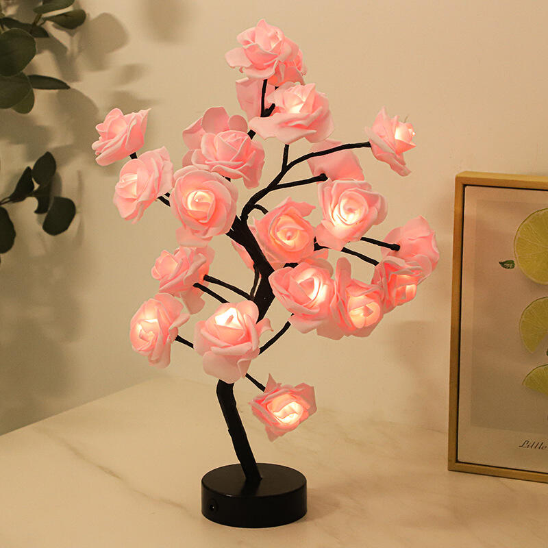 Rosenbaum-Nachtlicht mit LED-Beleuchtung