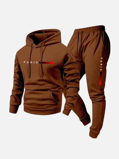 Cozy Thermal Fleece Logo Hoodie Set – Warmth, Comfort, and Style