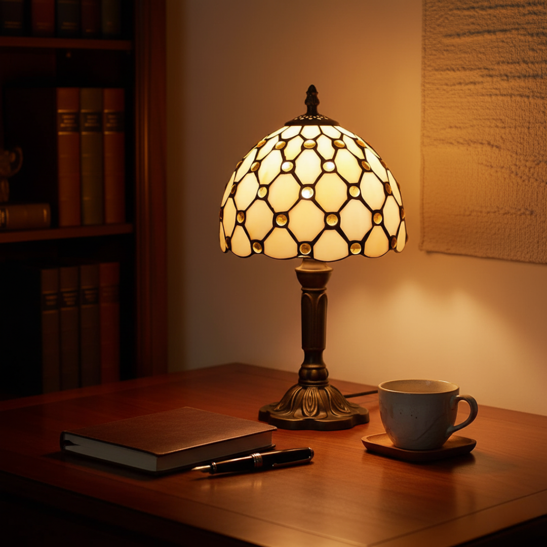 IVORYA | LUXUSNÍ BAROKNÍ STOLNÍ LAMPA