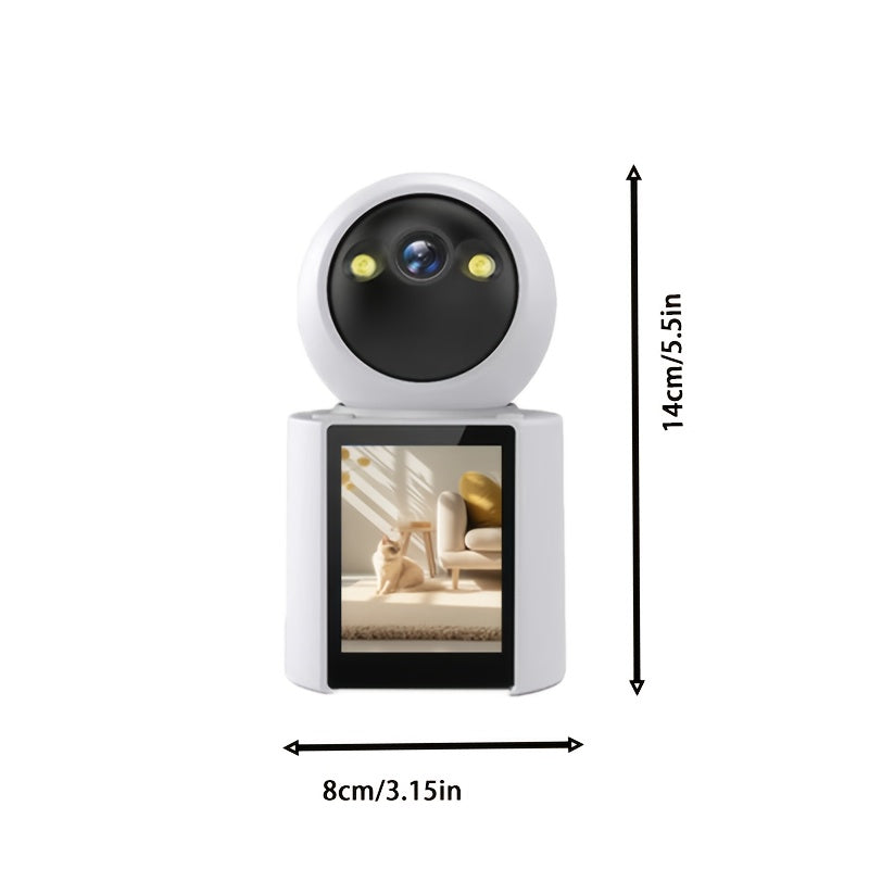 Huisdiercamera met Scherm – Twee-Weg Audio & Nachtzicht