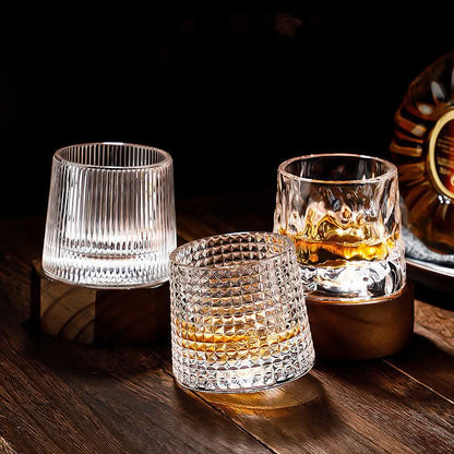 Spinning Japanese Edo Whiskey Glass Set