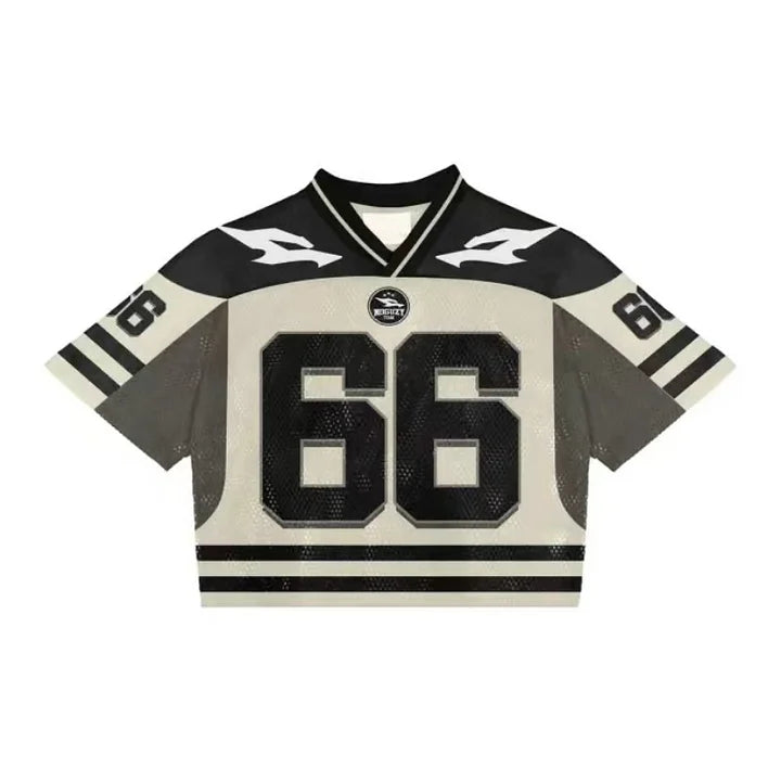 Unisex Mesh Football Jersey with Graphic Print
